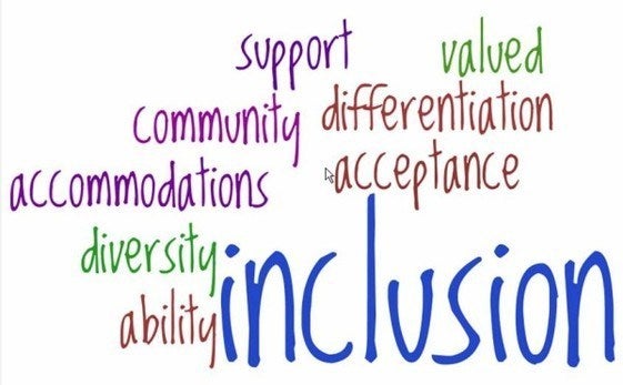 Inclusion word cloud